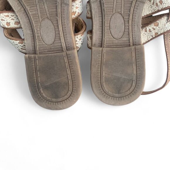 Cat & Jack Girl Size 4 Brown Adjustable Ankle Strap Sandals - Picture 8 of 9